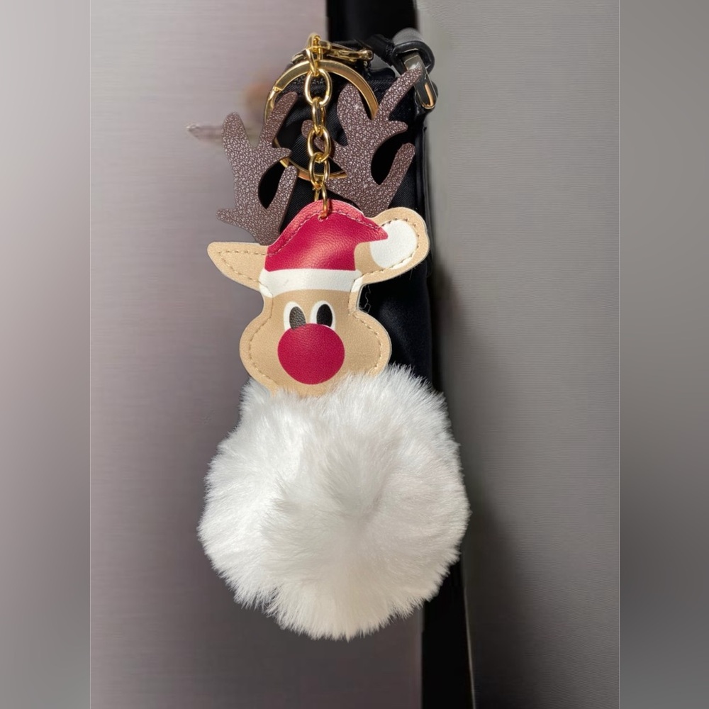 Reindeer Pom Pom Charm